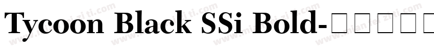 Tycoon Black SSi Bold字体转换